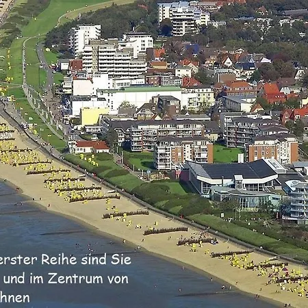 Apartmán 103 Im Haus Seehuette Direkt Am In Duhnen Mit Seesicht In Der Ferne Cuxhaven