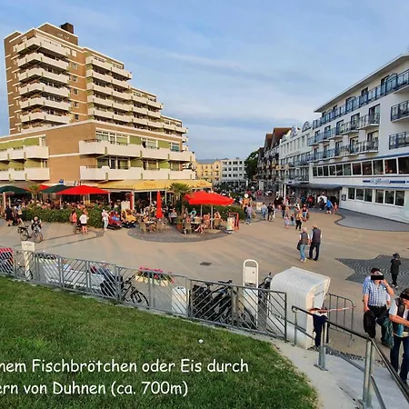 103 Im Haus Seehütte Direkt Am In Duhnen Mit Seesicht In Der Ferne Apartment